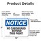 Signmission No Cardboard Beyond This Point OSHA Notice Sign, Aluminum, 10in W x 7in L, 2PK OS-2PACK-NS-A-710-L-14404 - alternate 3